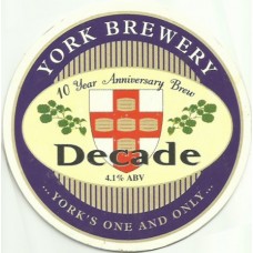 York Brewery Decade Pump Clip